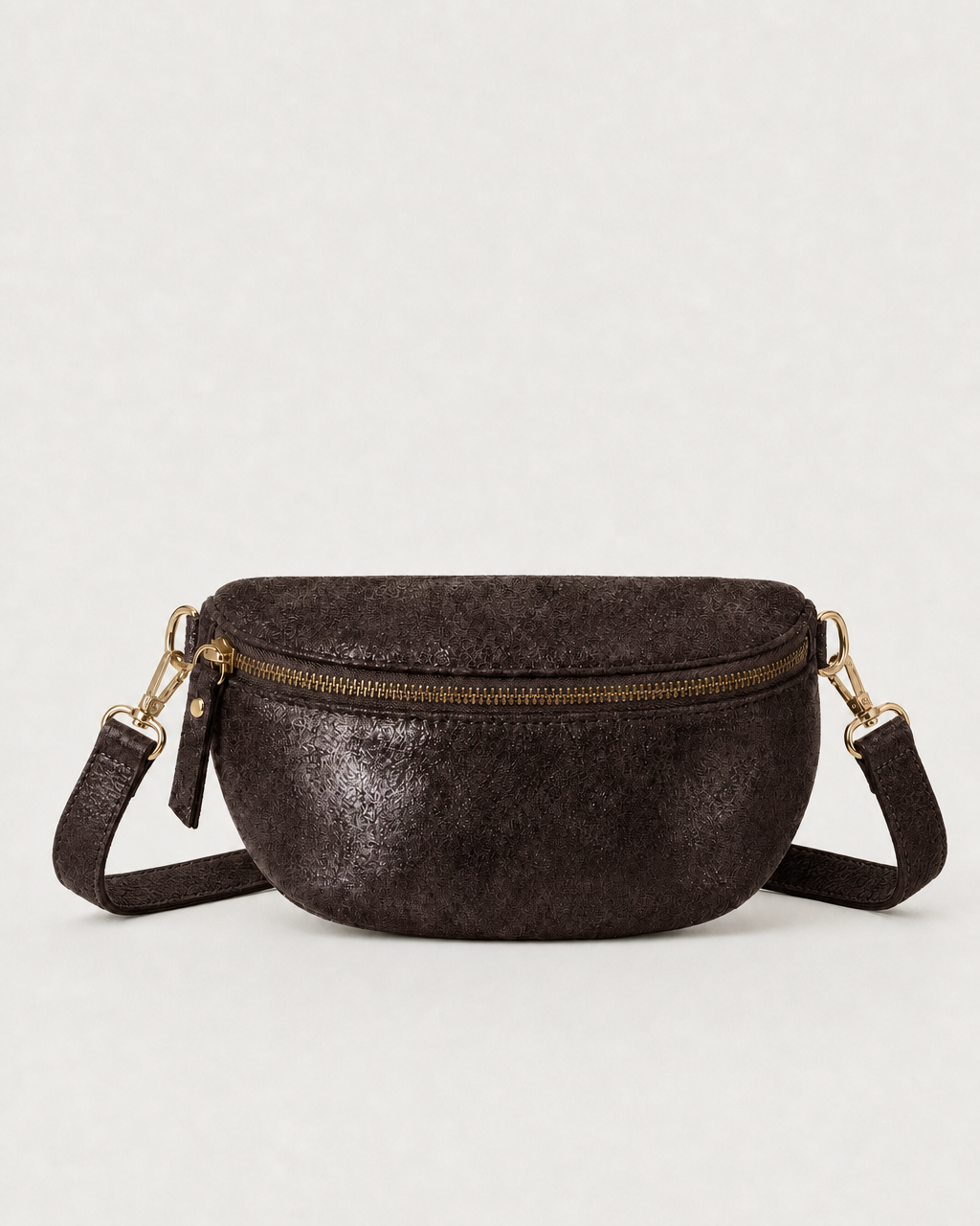 Fanny Glitter Bag - Chocolate