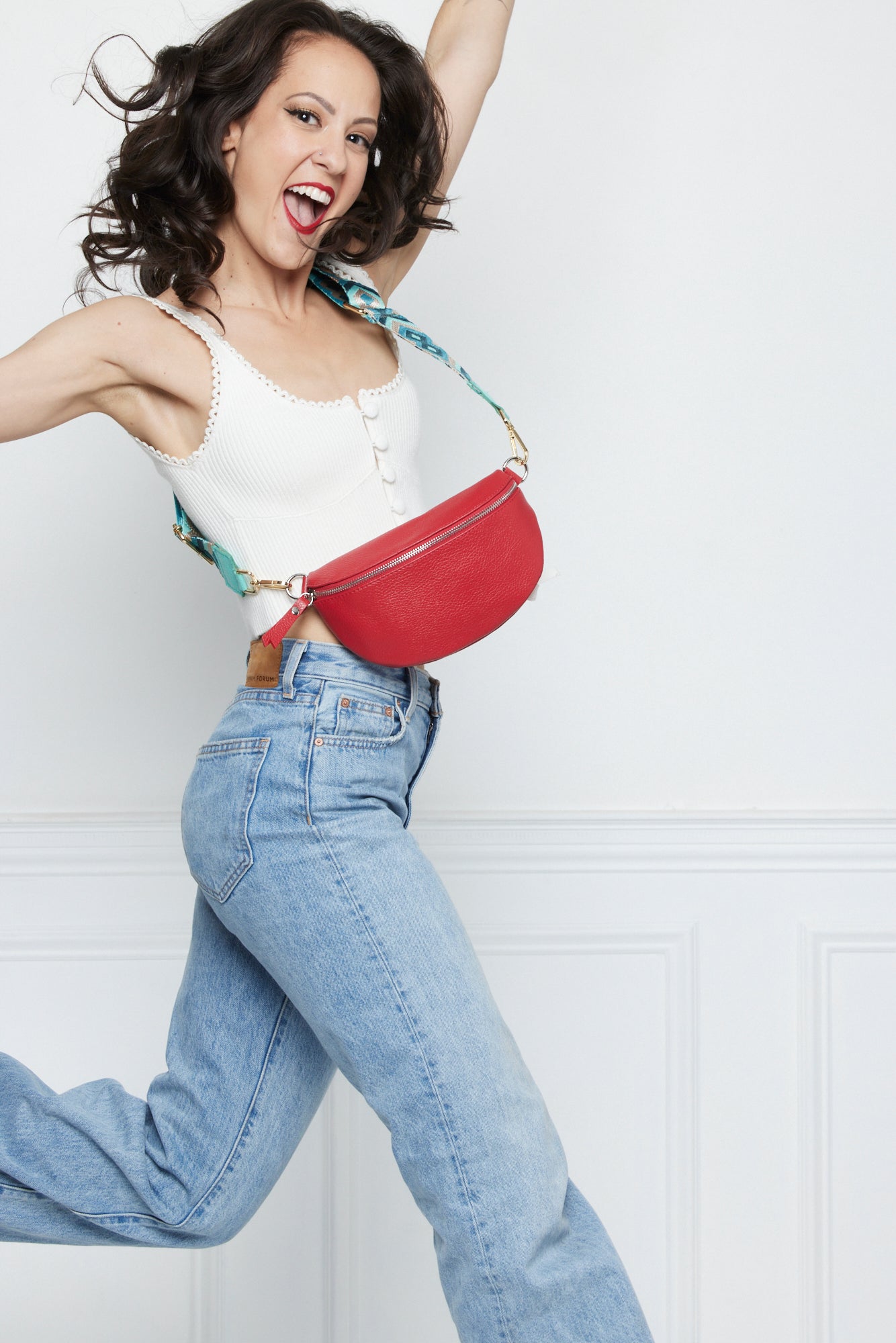Fanny Bag - Pebble Leather - Red