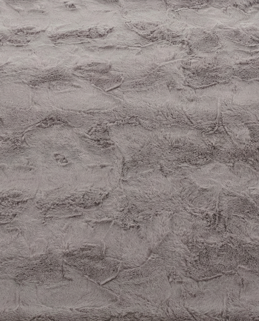 Rabbit textured throw in Taupe