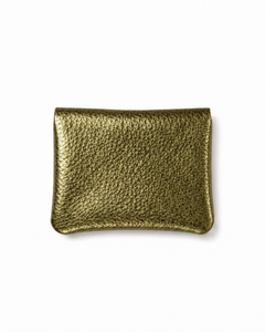 Mini Coin Suede Wallet - Gold Two-Tone, view 2