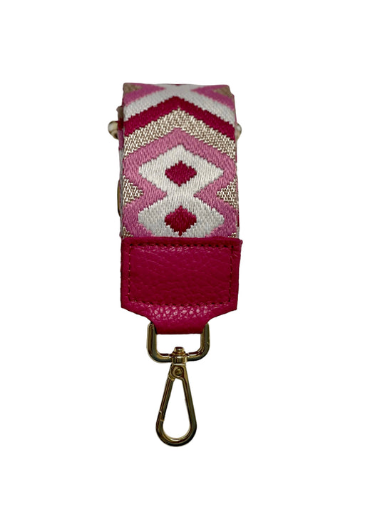 Guitar Belt Strap - Malaga Pink and Magenta