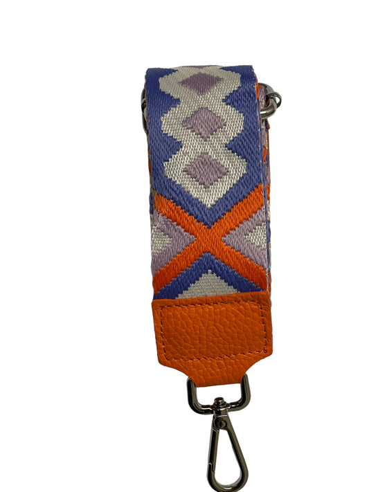 Guitar Belt Strap - Malaga - Purple & Orange