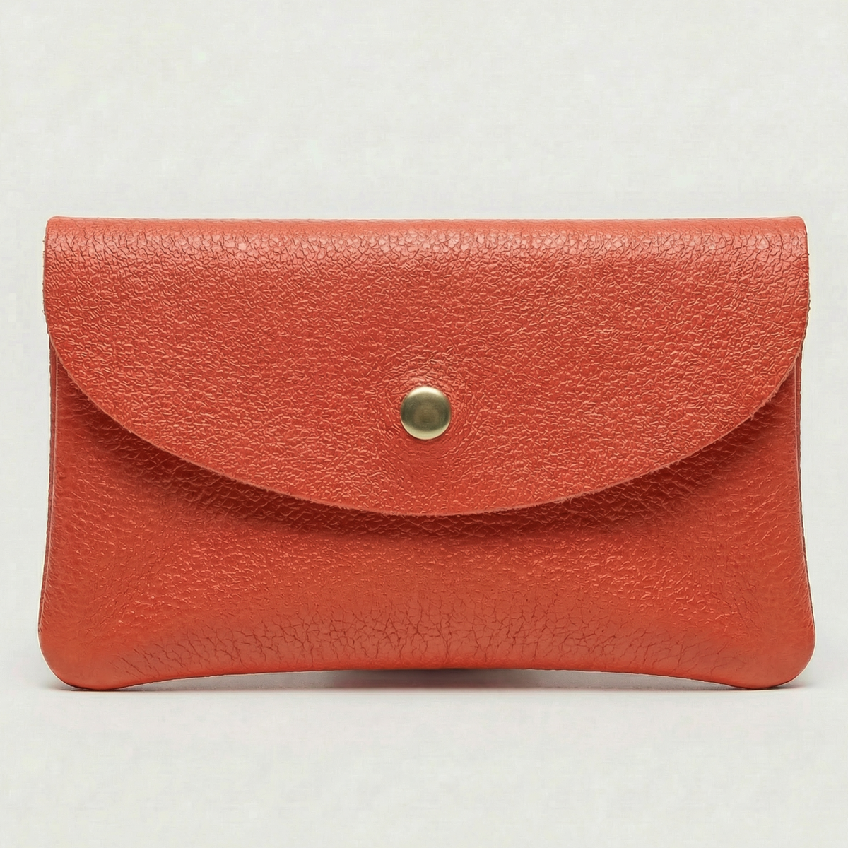 Wallet  - Pebble Leather - Coral