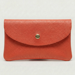 Wallet  - Pebble Leather - Coral, view 3