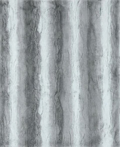 Laurent Throw in Grey, plush faux-fur blanket, view 1