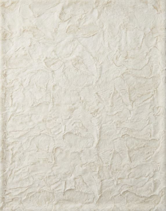 Lux Rabbit Throw in Ivory
