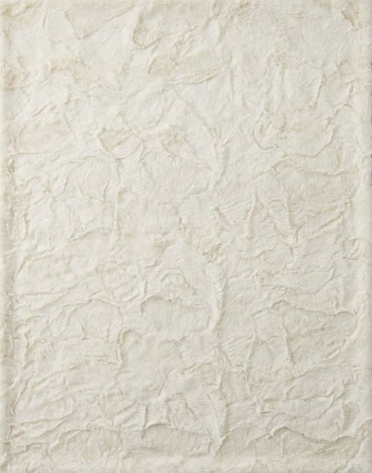 Lux Rabbit Throw in Ivory