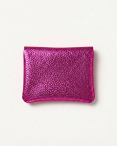 Mini Coin Suede Wallet - Magenta Two-Tone, view 2