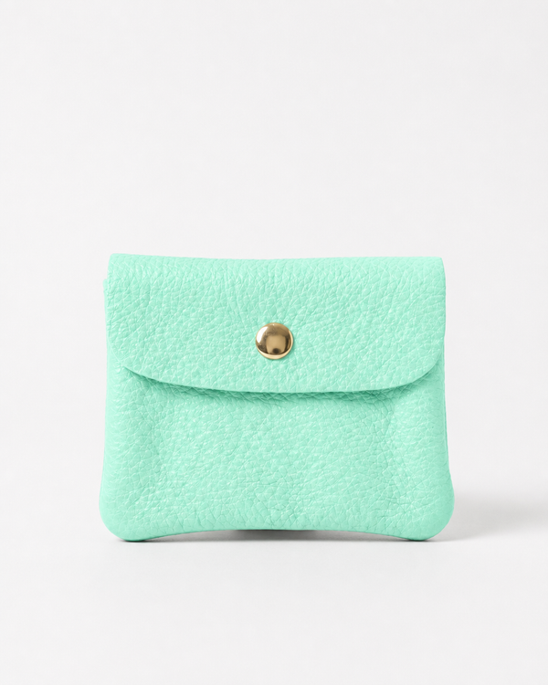 Wallet - Pebble Leather - Aqua (Limited Edition)