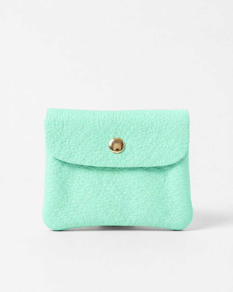 Wallet - Pebble Leather - Aqua (Limited Edition)
