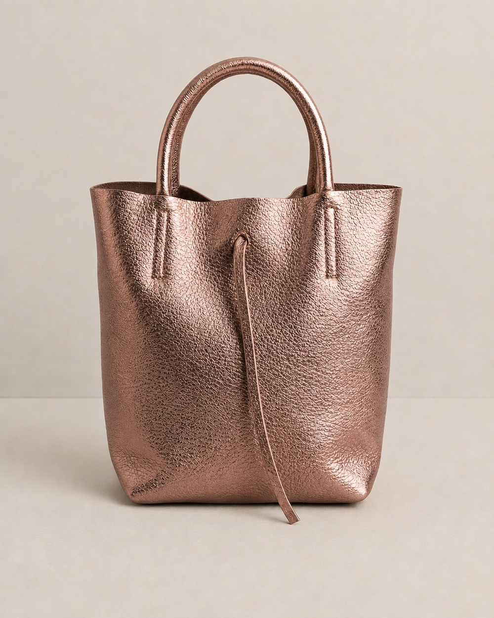 Mini Tote - Metallic Leather - Copper (Limited Edition)