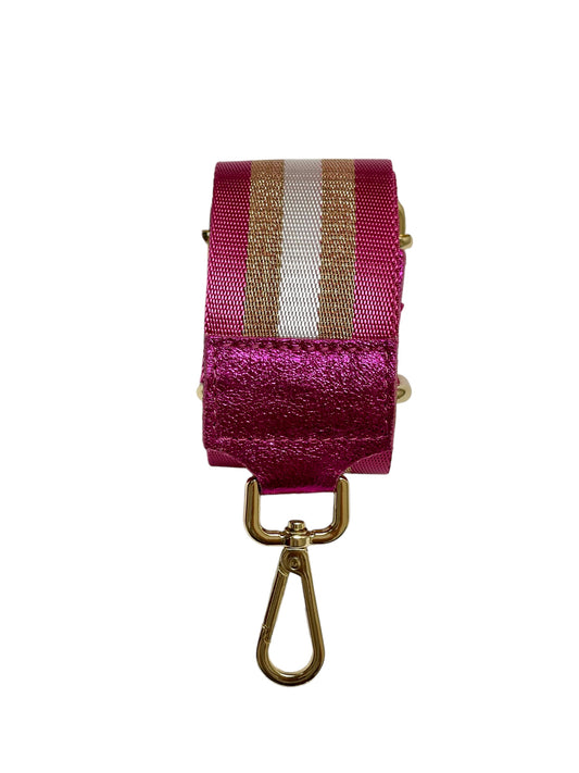 Guitar Belt Strap - Stripe - Magenta