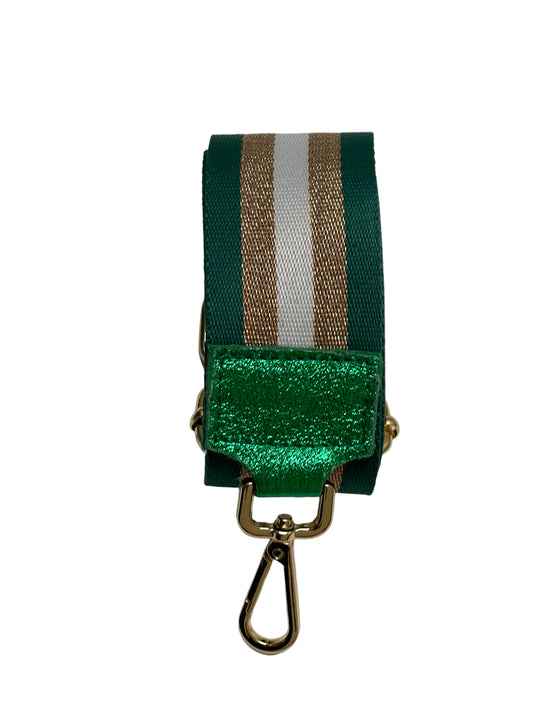 Guitar Belt Strap - Stripe Green