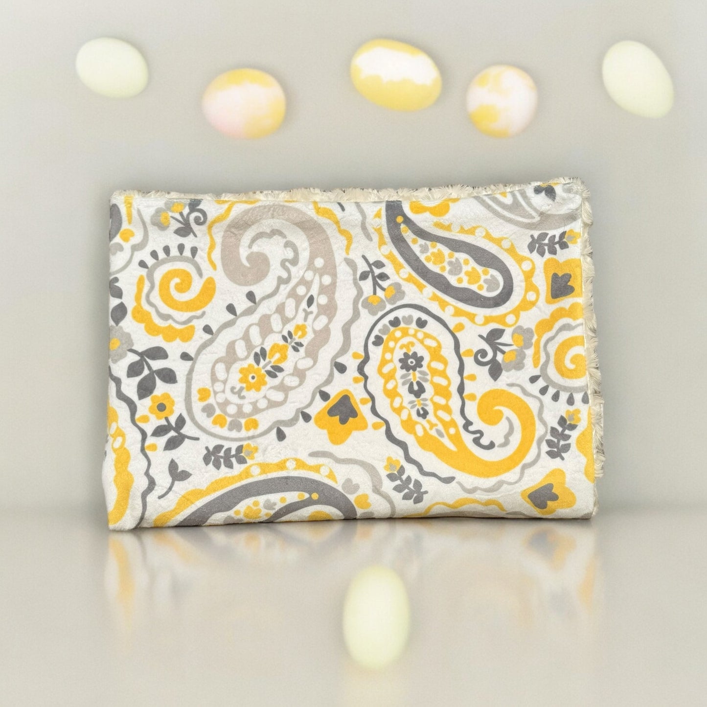Baby Blanket - Paisley Yellow