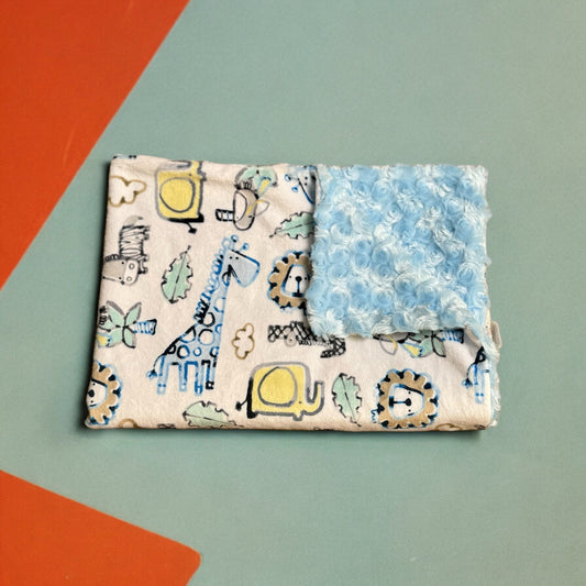 Baby Blanket - Blue Giraffe