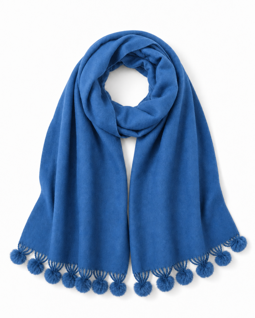 Pom Pom Wrap – Royal Blue