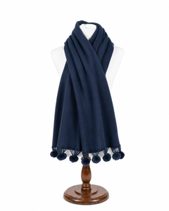 Pom Pom Wrap – Navy, view 2