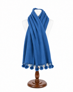 Pom Pom Wrap – Royal Blue, view 2