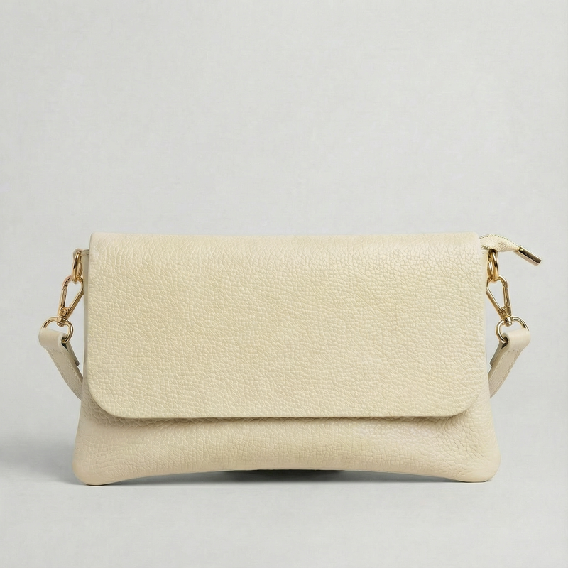 Crossbody Bag - Pebble Leather - Ivory (Limited Edition)