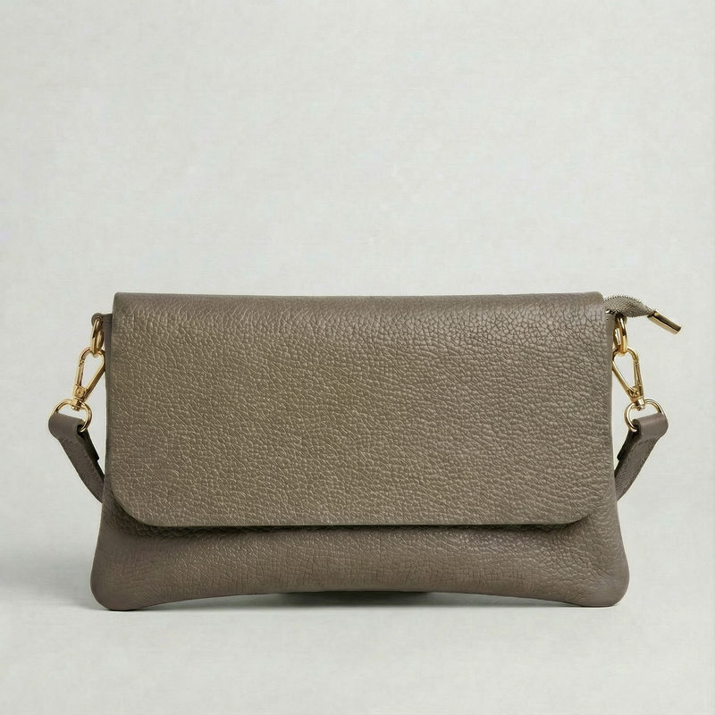 Crossbody Bag - Pebble Leather - Mocha (Limited Edition)