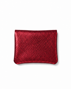 Mini Coin Suede Wallet - Red Two-Tone, view 2