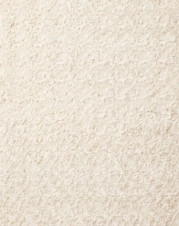 Rosebud Classic Throw - Ivory