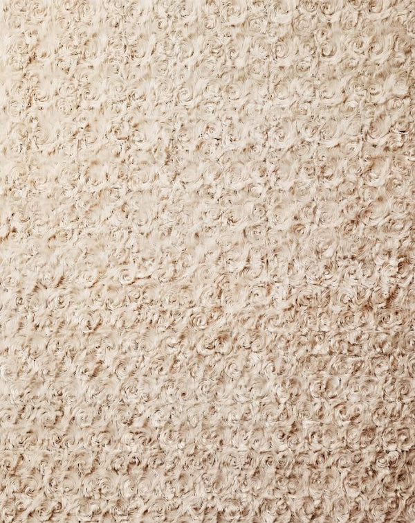 Rosebud Duotone Throw - Cream & Sahara