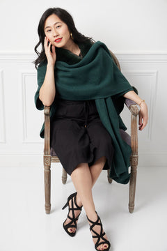 Bella Shawl - Green, view 6
