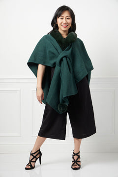 Bella Shawl - Green, view 4