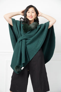 Bella Shawl - Green, view 2