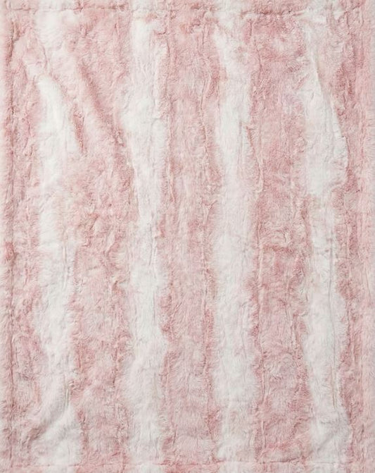 Siberian Leopard Cream and Blush Throw