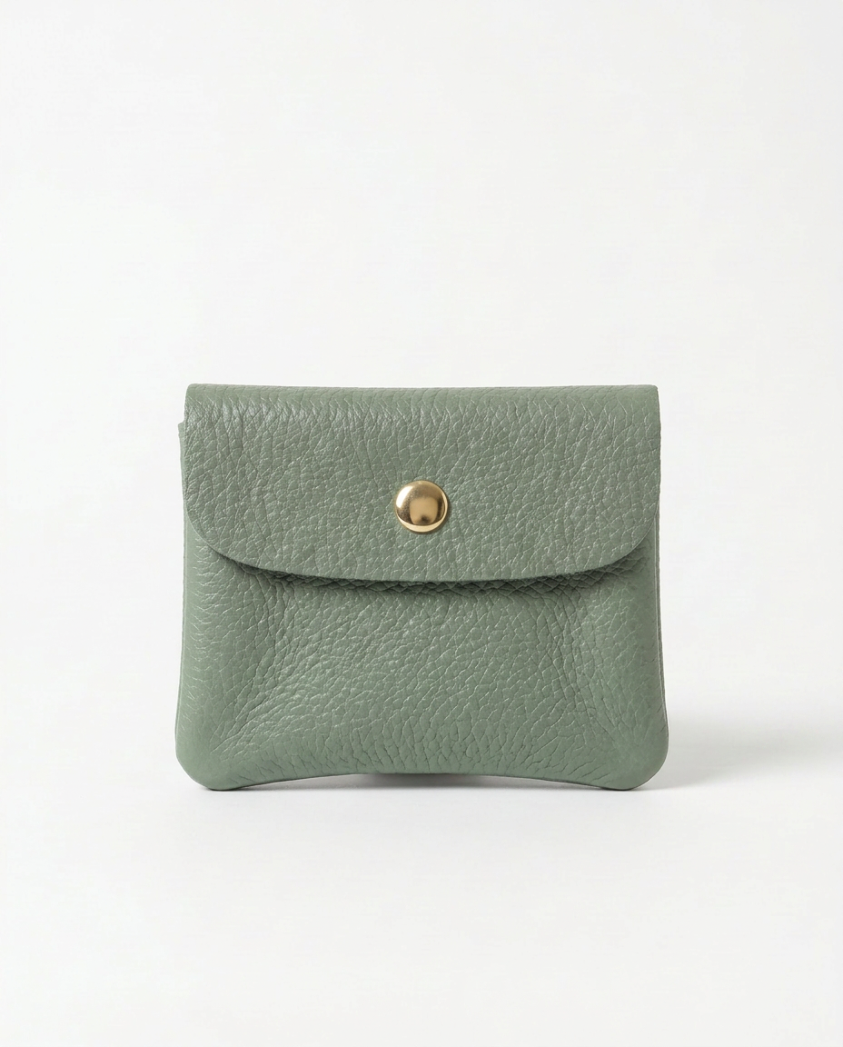 Wallet - Pebble Leather - Spruce mini