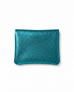 Mini Coin Suede Wallet - Turquoise Two-Tone, view 2