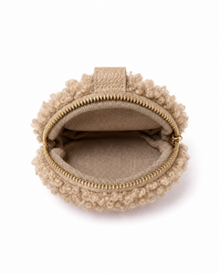 Coin Wallet – Teddy – Latte, view 2
