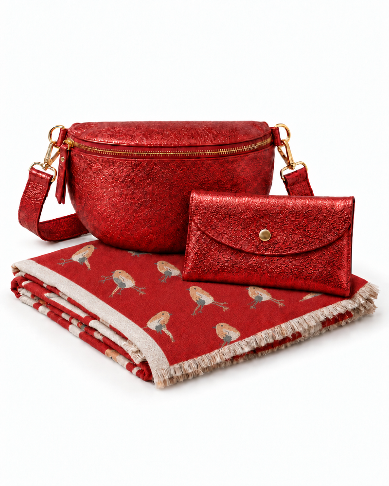 The Crimson - Fanny Bag, Wallet & Wrap Bundle