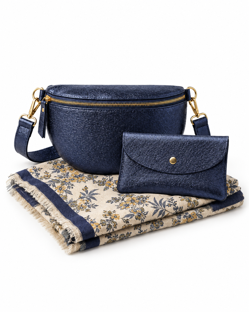 The Indigo Hour - Fanny Bag, Wallet & Wrap Bundle