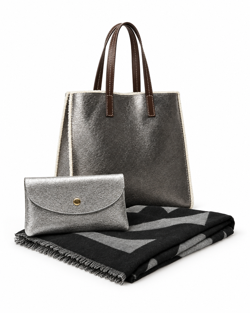 The Silver Lining - Tote, Wallet & Wrap Bundle