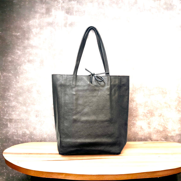 Tote bag - Pebble Leather - Black