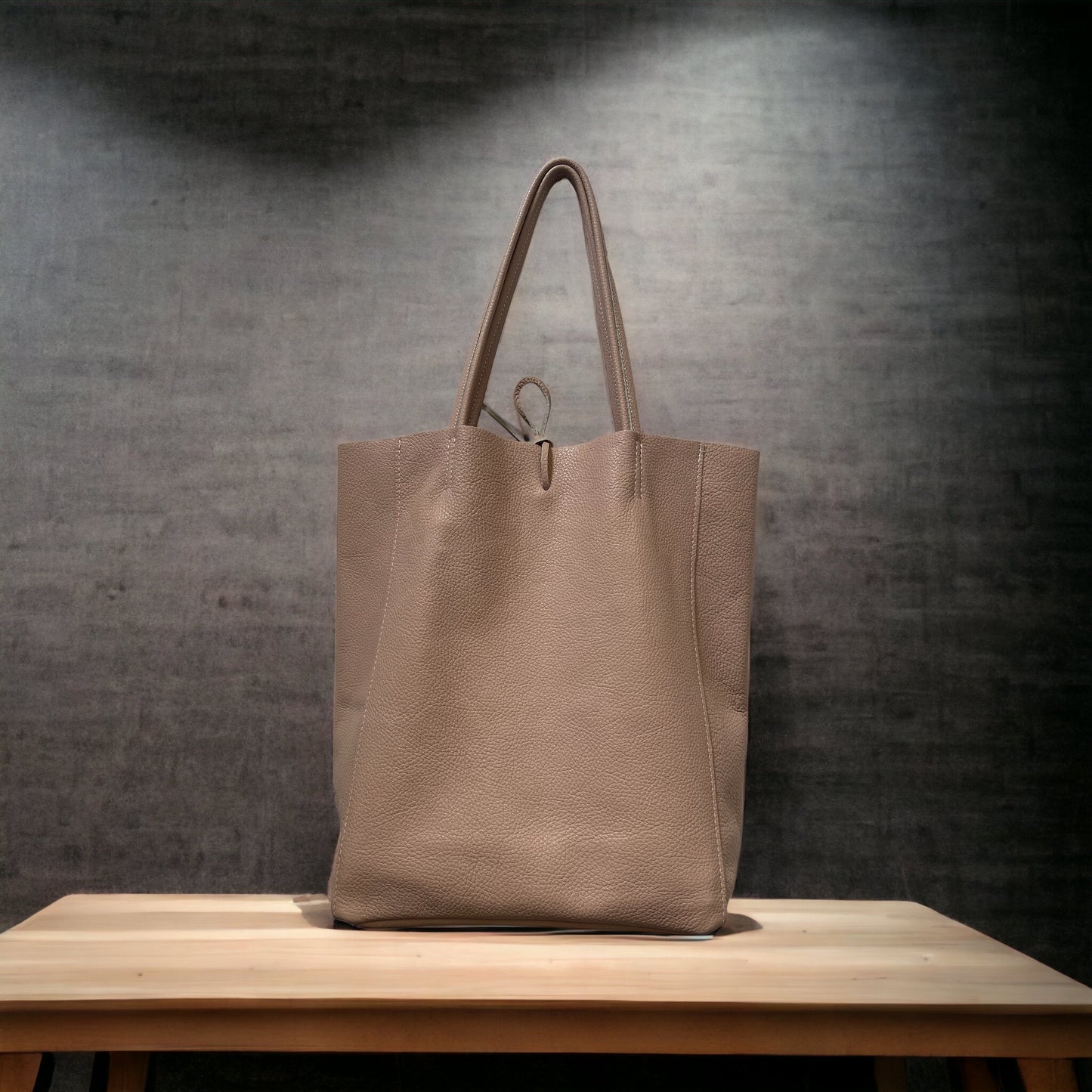 Tote bag - Pebble Leather - Rosewood