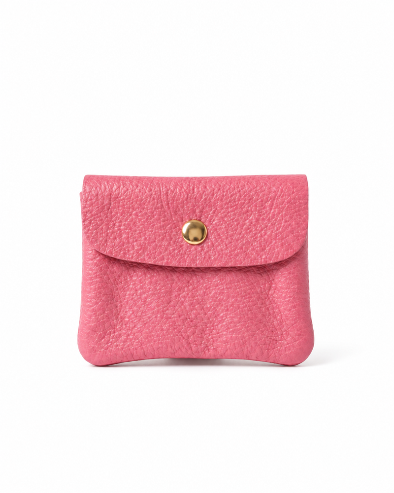 Barbie Pink featuring Mini Coin Wallet, Coin Wallet, and Cellphone Wallet in genuine leather, made in Italy.