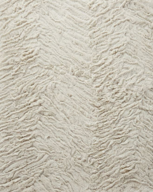 Zebra Duotone Throw in Cream & Sahara