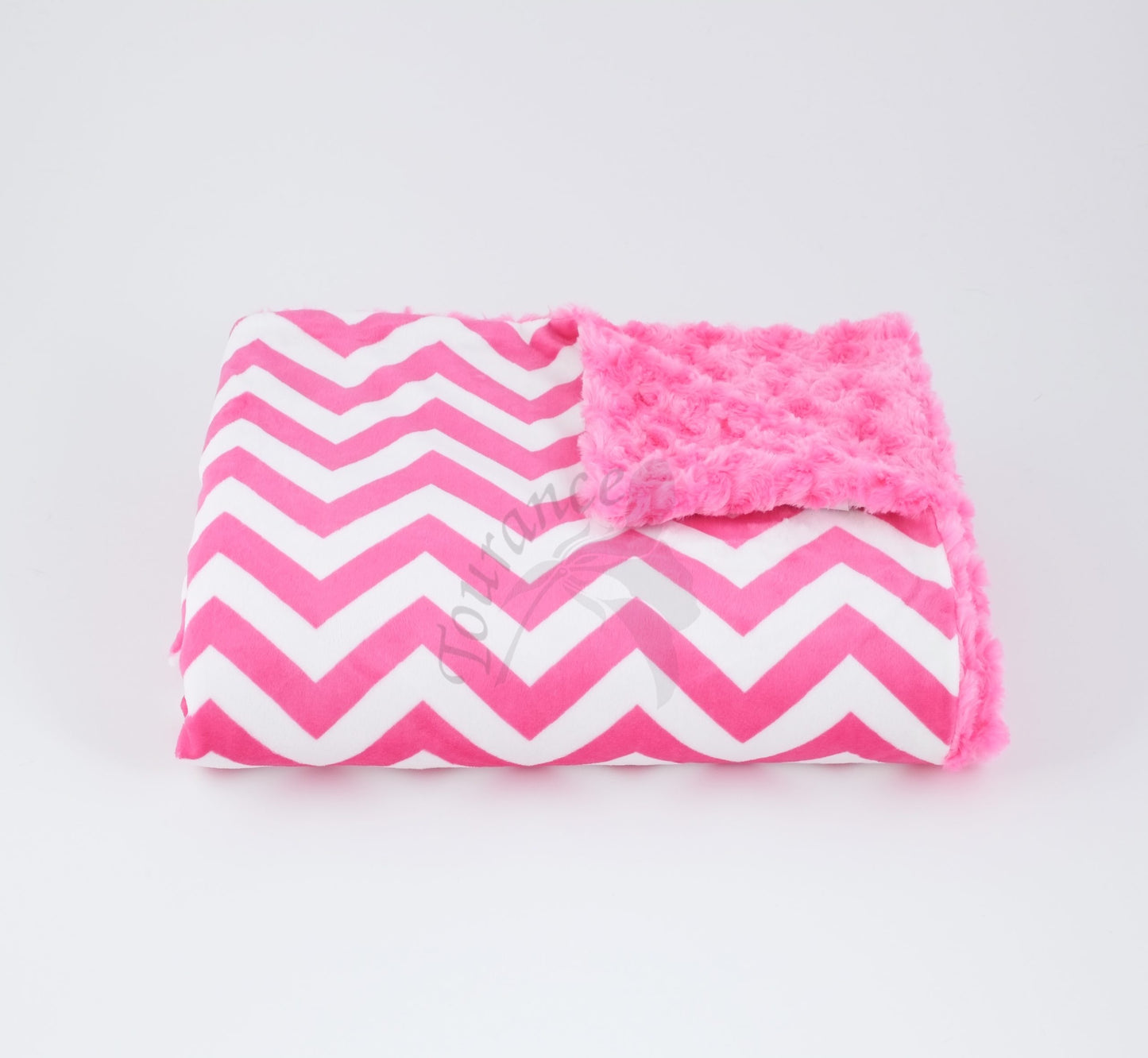 Chevron Blanket In Hot Pink with Tourance watermark