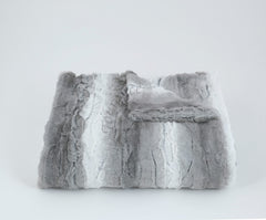 Laurant in Grey Throw with Tourance watermark, view 2
