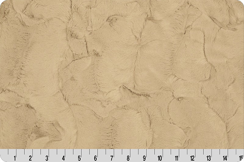 Lux Rabbit Throw in Camel with a soft, ultra-plush texture.