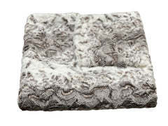Throw – Rendevous Chocolate & Cream with background, view 3
