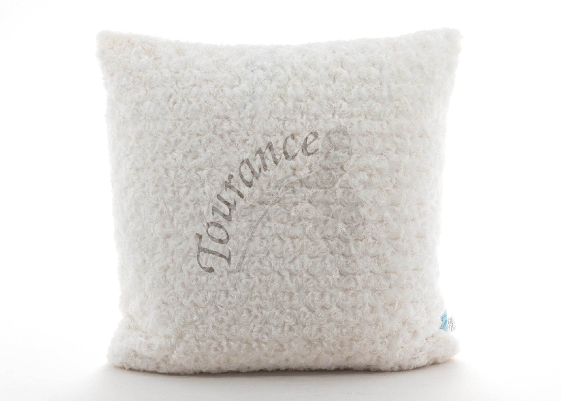 Tourance Rosebud Ivory Square Pillow