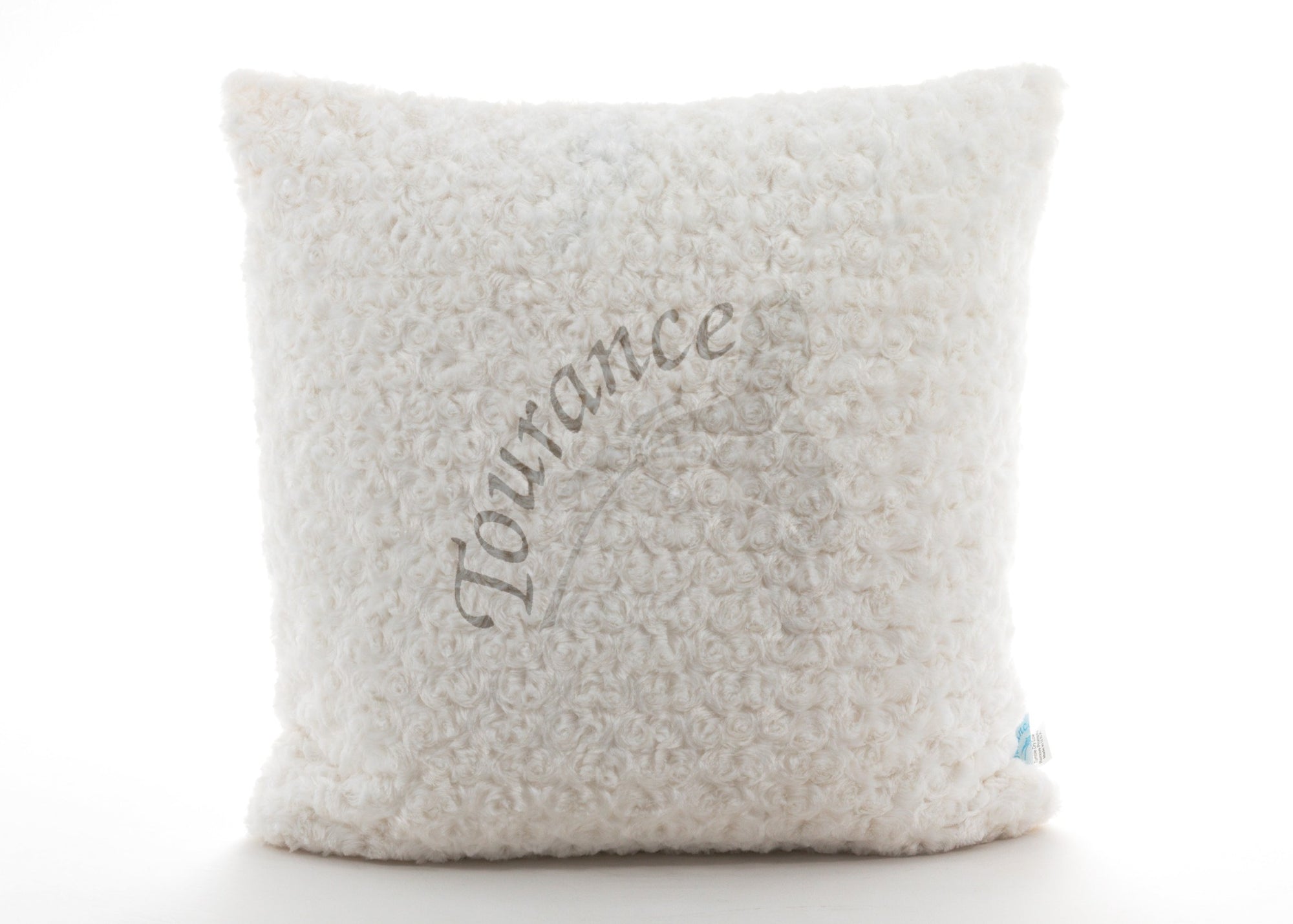 Tourance Rosebud Ivory Square Pillow