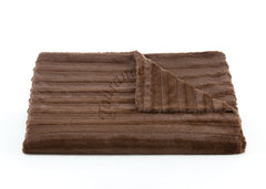 Channels Throw in Chocolate with watermark, view 2