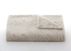 Zebra Duotone Throw in Cream & Sahara, view 2