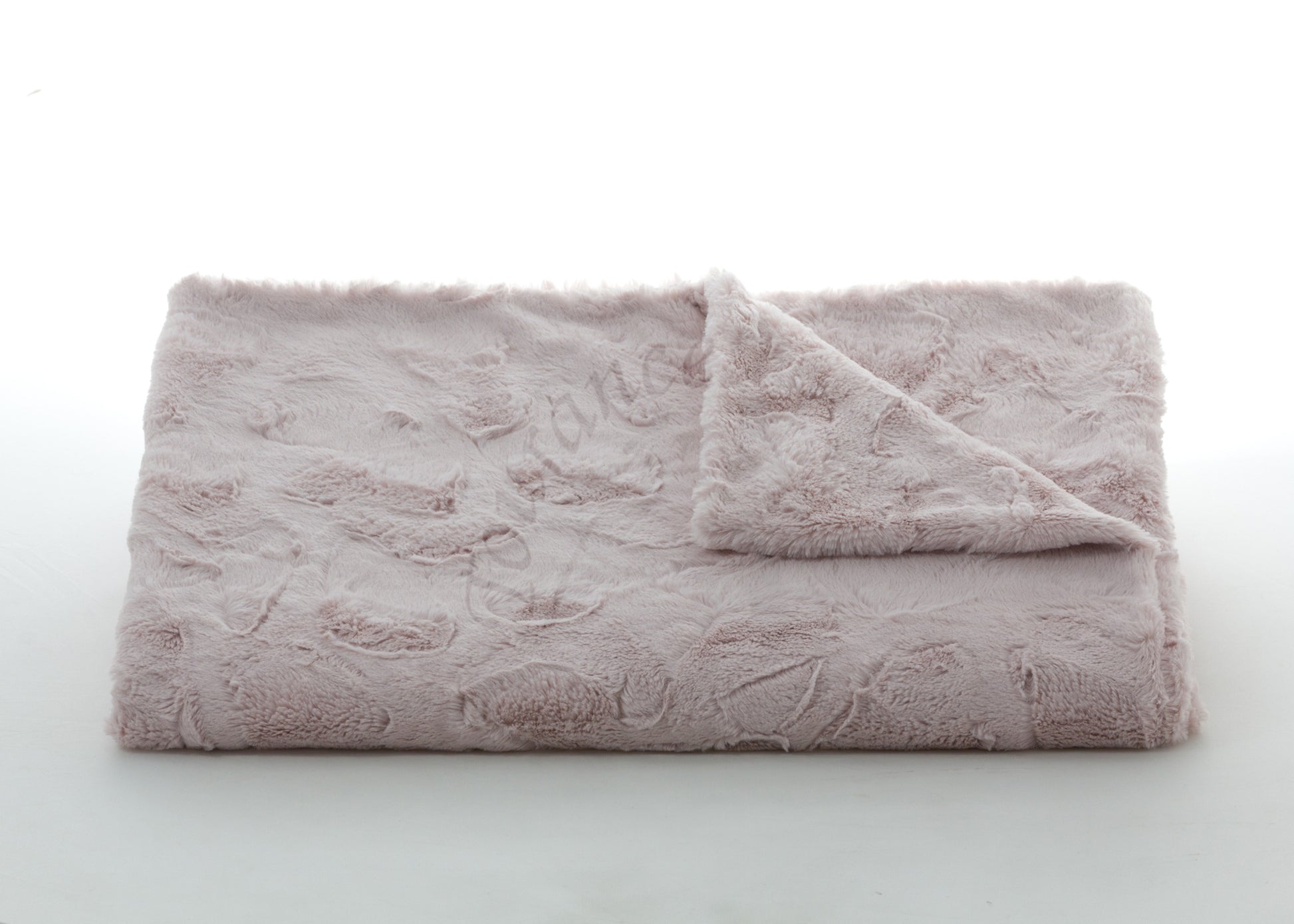Lux Rabbit Throw in Blush with watermark
